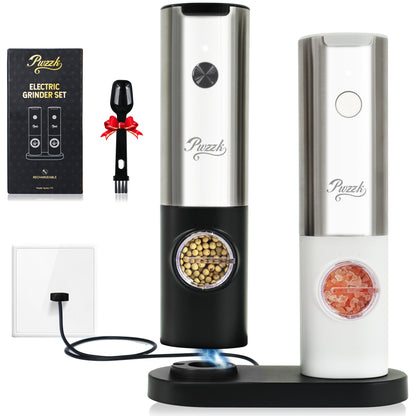 𝑵𝒆𝒘 𝑼𝒑𝒈𝒓𝒂𝒅𝒆𝒅 PwZzk Electric Salt and Pepper Grinder Set Rechargeable